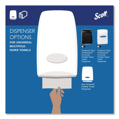 Essential Multi-Fold Towels 100% Recycled, 1-Ply, 9.2 x 9.4, White, 250/Pack, 16 Packs/Carton