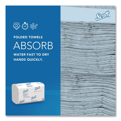 Pro Scottfold Towels, 1-Ply, 9.4 x 12.4, White, 175 Towels/Pack, 25 Packs/Carton