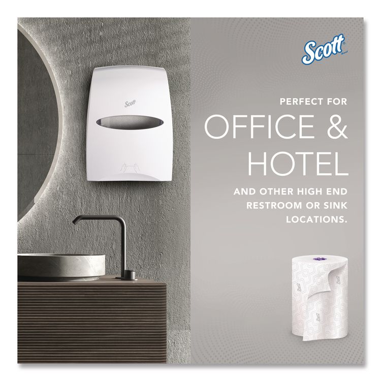 Essential High Capacity Hard Roll Towel, 1-Ply, 8" x 950 ft, White, 6 Rolls/Carton
