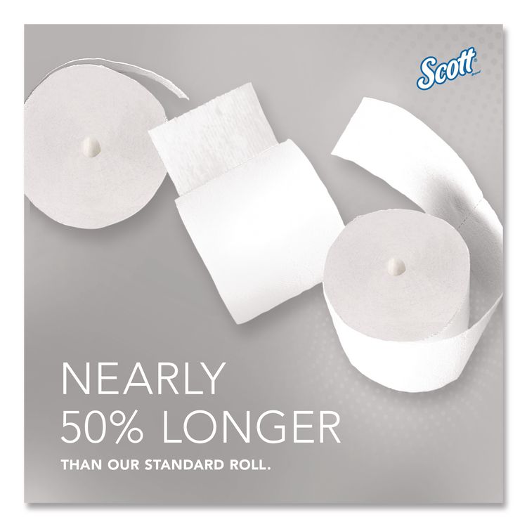 Essential Coreless SRB Bathroom Tissue, Septic Safe, 2-Ply, White, 1,000 Sheets/Roll, 36 Rolls/Carton