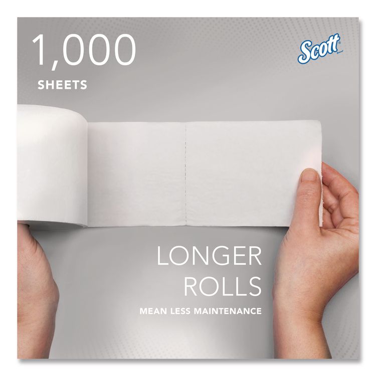 Essential Coreless SRB Bathroom Tissue, Septic Safe, 2-Ply, White, 1,000 Sheets/Roll, 36 Rolls/Carton