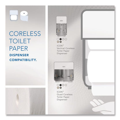Essential Coreless SRB Bathroom Tissue, Septic Safe, 2-Ply, White, 1,000 Sheets/Roll, 36 Rolls/Carton
