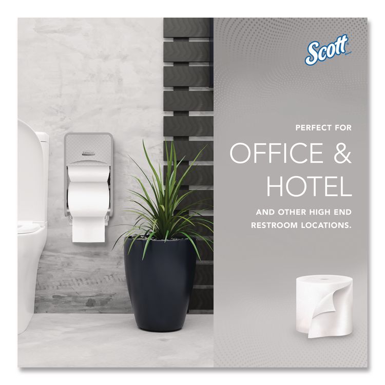 Essential Coreless SRB Bathroom Tissue, Septic Safe, 2-Ply, White, 1,000 Sheets/Roll, 36 Rolls/Carton