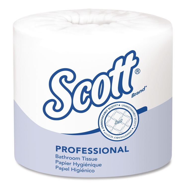 Essential Standard Roll Bathroom Tissue for Business, Septic Safe, 1-Ply, White, 1,210 Sheets/Roll, 80 Rolls/Carton