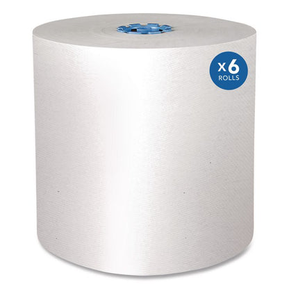 Pro Hard Roll Paper Towels with Absorbency Pockets for Scott Pro Dispenser, Blue Core Only, 1-Ply, 7.5" x 900 ft, 6 Rolls/CT