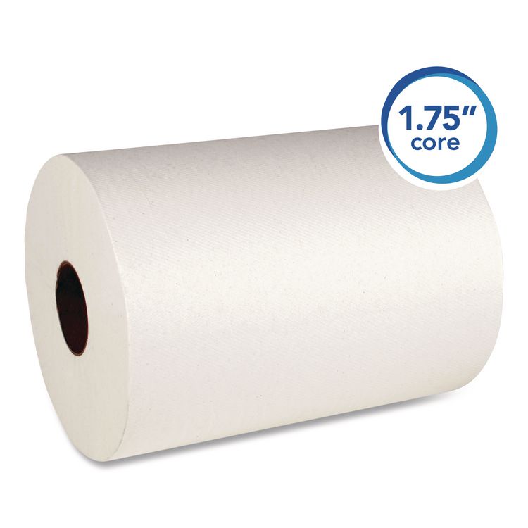 Slimroll Towels, Absorbency Pockets, 8" x 580 ft, White, 6 Rolls/Carton