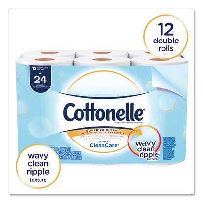 Clean Care Bathroom Tissue, Septic Safe, 1-Ply, White, 170 Sheets/Roll, 48 Rolls/Carton