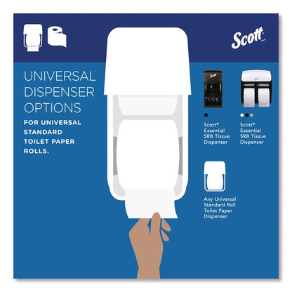 Essential 100% Recycled Fiber SRB Bathroom Tissue, Septic Safe, 2-Ply, White, 473 Sheets/Roll, 80 Rolls/Carton