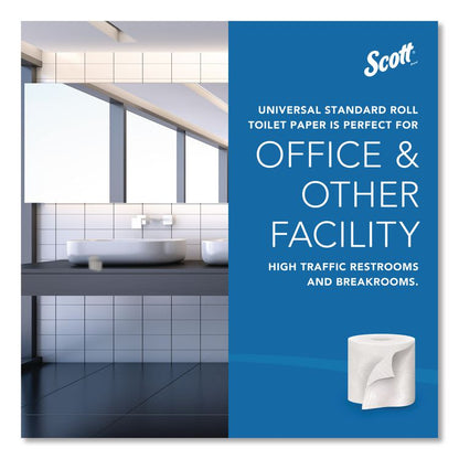 Essential Standard Roll Bathroom Tissue for Business, Septic Safe, 2-Ply, White, 550 Sheets/Roll, 80 Rolls/Carton