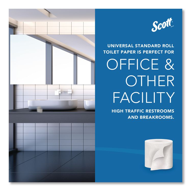 Essential Standard Roll Bathroom Tissue for Business, Septic Safe, 2-Ply, White, 550 Sheets/Roll, 20 Rolls/Carton