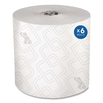 Pro Hard Roll Paper Towels with Elevated Scott Design for Scott Pro Dispenser, Gray Core Only, 1-Ply, 1,150 ft, 6 Rolls/CT