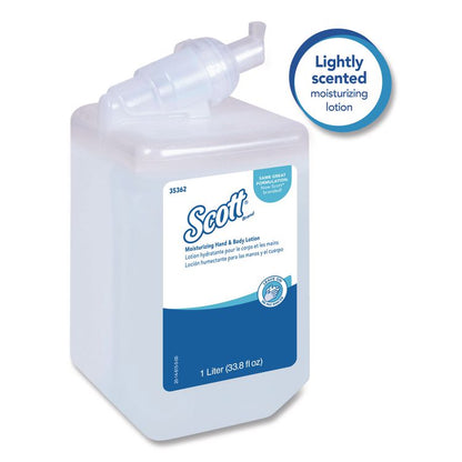Moisturizing Hand and Body Lotion, 1 L Bottle, Fresh Scent, 6/Carton
