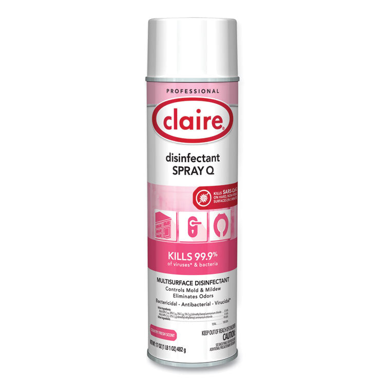 Spray Q Disinfectant, Country Fresh Scent, 17 oz Aerosol Spray, Dozen