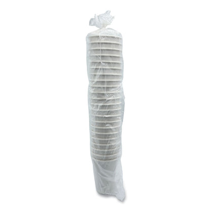 Paper Hot Cups, Double-Walled, 12 oz, White, 25/Pack