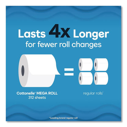 Ultra CleanCare Toilet Paper, Strong Tissue, Septic Safe, 1-Ply, White, 284 Sheets/Roll, 6 Rolls/Pack, 36 Rolls/Carton