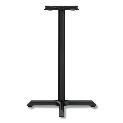 Alera Hospitality Series Single-Column Bases, 27.5" Diameter, 28.5"h, 300 lb Cap, Steel, Black