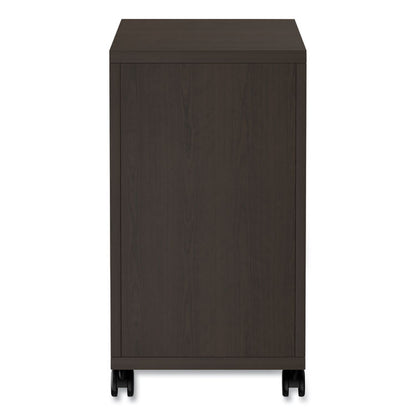 Alera Valencia Series Mobile Pedestal, Left or Right, 2 Legal/Letter-Size File Drawers, Espresso, 15.38" x 20" x 26.63"