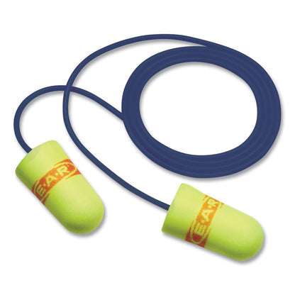 E-A-Rsoft Metal Detectable Soft Foam Earplugs, Corded, 32 dB NRR, One Size Fits Most, Yellow/Orange Bullet Plugs, 200/Box