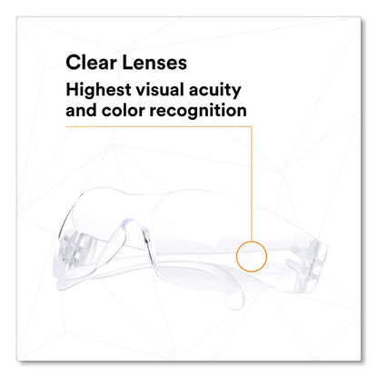 Virtua Protective Eyewear, Frameless, Clear Single Lens