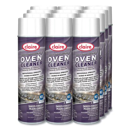 Heavy Duty Foaming Oven Cleaner, 20 oz Aerosol Spray, 12/Carton