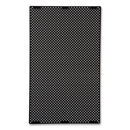Large General Purpose Perforated Panels for Tailor and Landmark Series Containers, 20.72" x 0.5" x 34.33", Black, 4/Carton