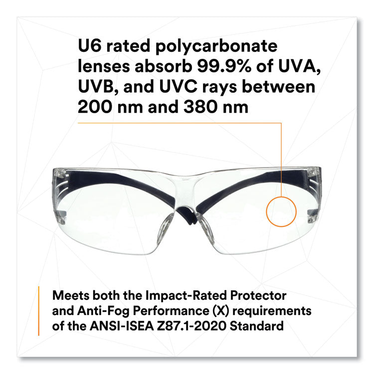 SecureFit 200 Protective Eyewear, Frameless, Clear Single Lens