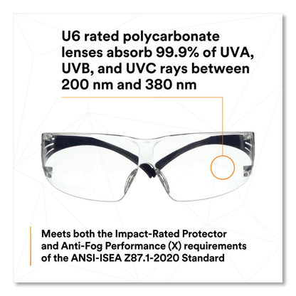 SecureFit 200 Protective Eyewear, Frameless, Clear Single Lens