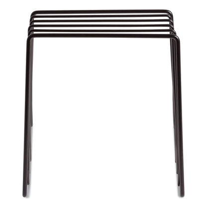 Vena Wire Letter Sorter, 5 Sections, Assorted Sizes, 3.94 x 5.24 x 6.1, Black