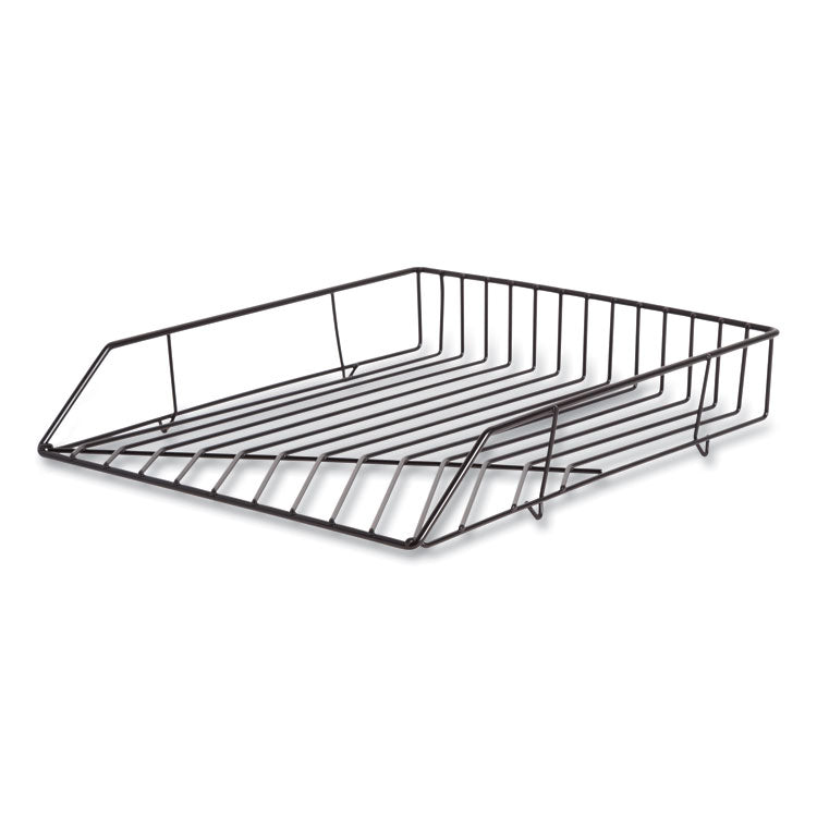 Vena Paper Tray, 1 Section, Holds 11" x 8.5" Sheets, 10.04 x 12.44 x 2.01, Black