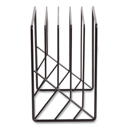 Vena Wire Letter Sorter, 5 Sections, Assorted Sizes, 3.94 x 5.24 x 6.1, Black