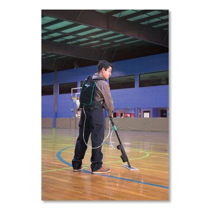 Excella Floor Finishing Kit, 20" Head, 48" to 65" Black/Green Plastic Handle