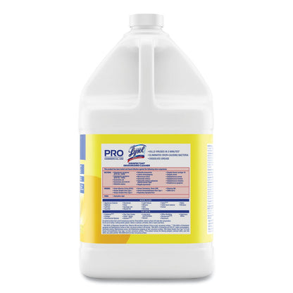 Disinfectant Deodorizing Cleaner Concentrate, Lemon Scent, 128 oz Bottle