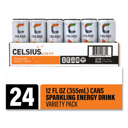 Live Fit Variety Pack, Kiwi Guava and Orange, 12 oz Can, 24/Carton