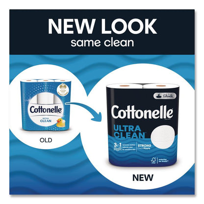 Ultra CleanCare Toilet Paper, Strong Tissue, Septic Safe, 1-Ply, White, 284 Sheets/Roll, 12 Rolls/Pack, 48 Rolls/Carton