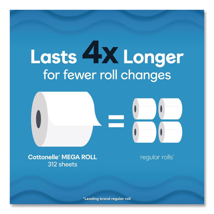 Ultra CleanCare Toilet Paper, Strong Tissue, Septic Safe, 1-Ply, White, 284 Sheets/Roll, 12 Rolls/Pack, 48 Rolls/Carton