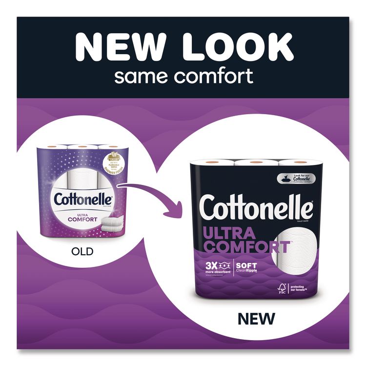 Ultra ComfortCare Toilet Paper, Soft Tissue, Septic Safe, 2-Ply, White, 284 Sheets/Roll, 6 Rolls/Pack, 36 Rolls/Carton