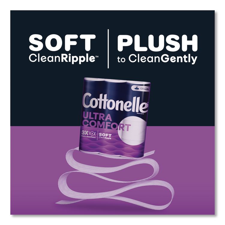 Ultra ComfortCare Toilet Paper, Soft Tissue, Septic Safe, 2-Ply, White, 284 Sheets/Roll, 6 Rolls/Pack, 36 Rolls/Carton