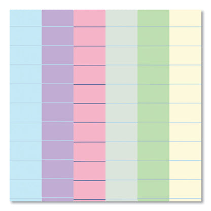 EnviroShades Legal Notepads, Wide/Legal Rule, (50) Assorted Color 8.5 x 11 Sheets, 36/Carton