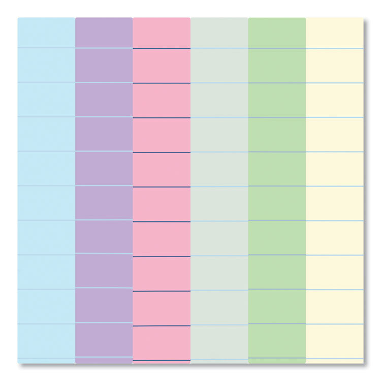 EnviroShades Legal Notepads, Wide/Legal Rule, (50) Assorted Color 5 x 8 Sheets, 72/Carton