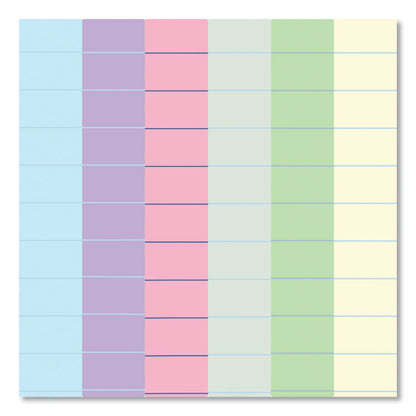 EnviroShades Legal Notepads, Wide/Legal Rule, (50) Assorted Color 5 x 8 Sheets, 72/Carton