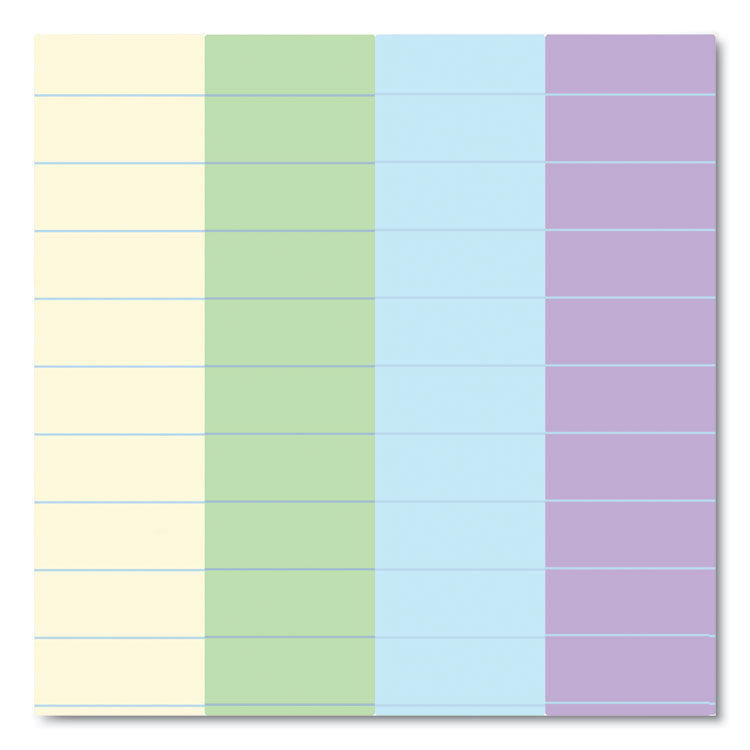 EnviroShades Legal Notepads, Wide/Legal Rule, (40) Assorted Color 5 x 8 Sheets, 72/Carton