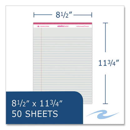 EnviroShades Legal Notepads, Wide/Legal Rule, (50) Assorted Color 8.5 x 11 Sheets, 36/Carton