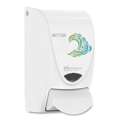Proline WAVE Manual Soap Dispenser, 1 L, 4.9 x 4.6 x 9.2, White, 15/Carton