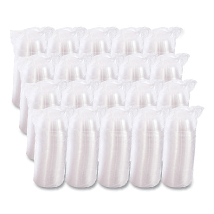 Dome-Top Sundae/Cold Cup Lids, High Dome, Fits 5 oz to 32 oz Cold Cups, Plastic, Clear, 50/Pack, 20 Packs/Carton