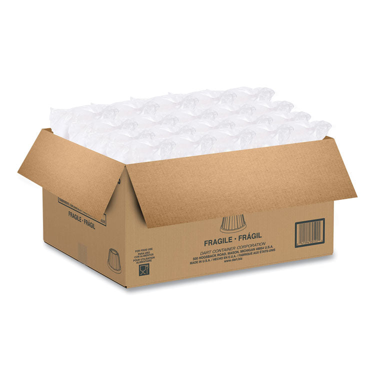 Dome-Top Sundae/Cold Cup Lids, High Dome, Fits 5 oz to 32 oz Cold Cups, Plastic, Clear, 50/Pack, 20 Packs/Carton