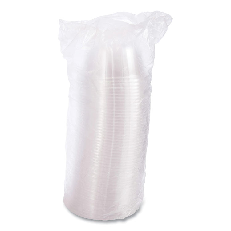 Dome-Top Sundae/Cold Cup Lids, High Dome, Fits 5 oz to 32 oz Cold Cups, Plastic, Clear, 50/Pack, 20 Packs/Carton