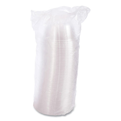 Dome-Top Sundae/Cold Cup Lids, High Dome, Fits 5 oz to 32 oz Cold Cups, Plastic, Clear, 50/Pack, 20 Packs/Carton