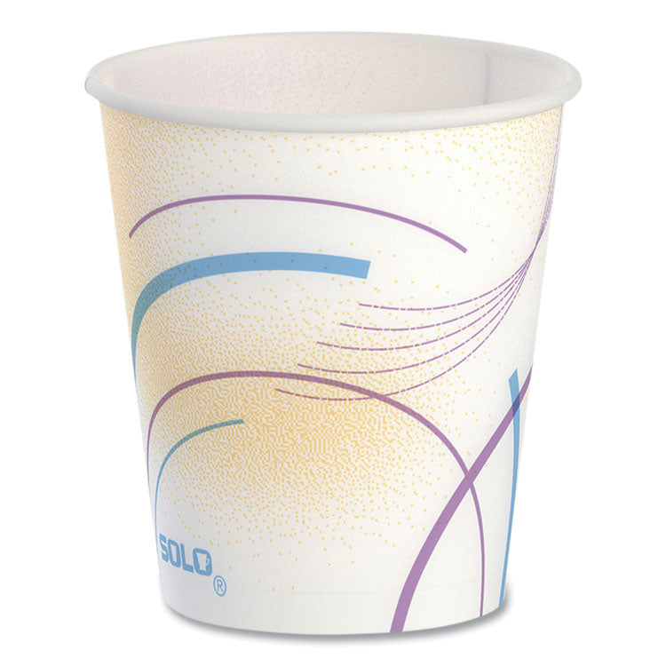 Paper Water Cups, ProPlanet Seal, 5 oz, Meridian Design, 100/Sleeve, 25 Sleeves/Carton