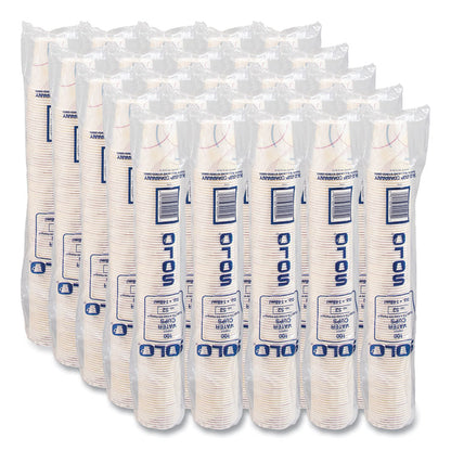 Paper Water Cups, ProPlanet Seal, 5 oz, Meridian Design, 100/Sleeve, 25 Sleeves/Carton
