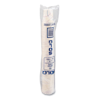 Paper Water Cups, ProPlanet Seal, 5 oz, Meridian Design, 100/Sleeve, 25 Sleeves/Carton